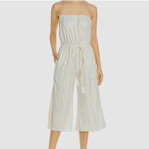 White and gold jumpsuit